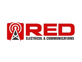 Red Electrical & Communications logo design by ElonStark