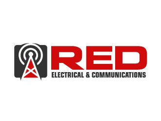 Red Electrical & Communications logo design by ElonStark