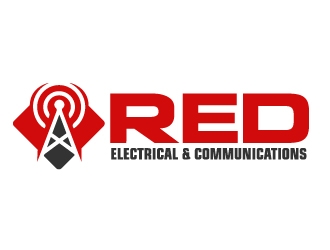 Red Electrical & Communications logo design by ElonStark