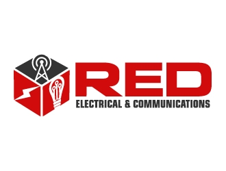 Red Electrical & Communications logo design by ElonStark
