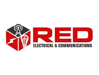Red Electrical & Communications logo design by ElonStark