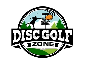 Disc Golf Zone logo design by DreamLogoDesign