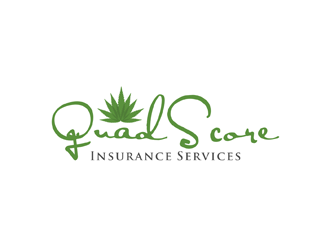 QuadScore Insurance Services logo design by alby