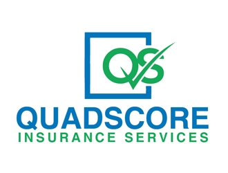 QuadScore Insurance Services logo design by Roma