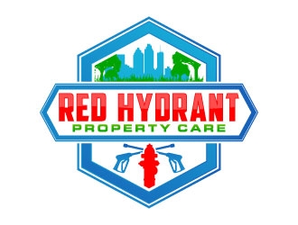 Red Hydrant Property Care logo design by daywalker