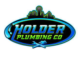 Holder Plumbing Co. logo design by megalogos