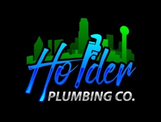 Holder Plumbing Co. logo design by LogOExperT