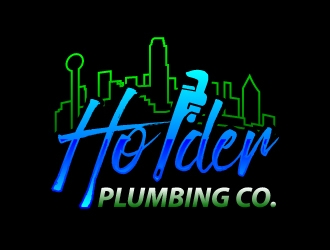 Holder Plumbing Co. logo design by LogOExperT