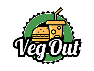 Veg Out  logo design by logolady