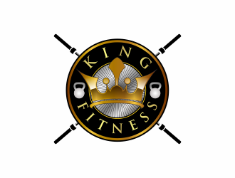 king fitness  logo design by bosbejo