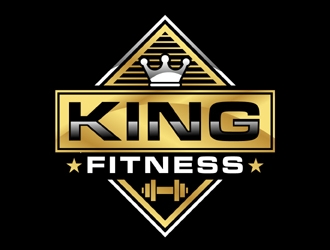 king fitness  logo design by MAXR