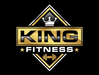 king fitness  logo design by MAXR