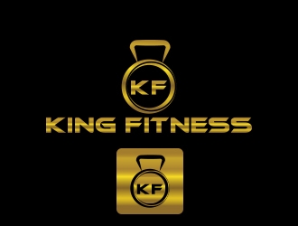 king fitness  logo design by sarfaraz