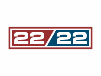 22 in 22 or 22km in 22 days or 22/22 logo design by hopee