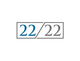 22 in 22 or 22km in 22 days or 22/22 logo design by rief