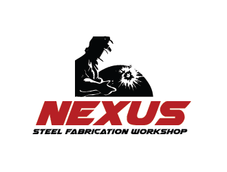 Nexus steel fabrication workshop logo design by czars