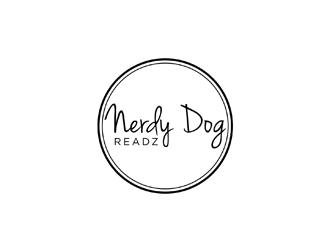 Nerdy Dog Readz logo design by johana