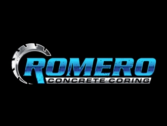 Romero concrete coring logo design by DreamLogoDesign