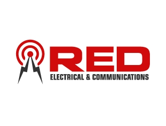 Red Electrical & Communications logo design by ElonStark