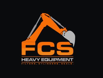 FCS Heavy Equipment logo design by Mahrein