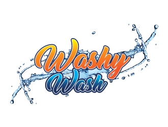 Washy wash logo design by Erasedink
