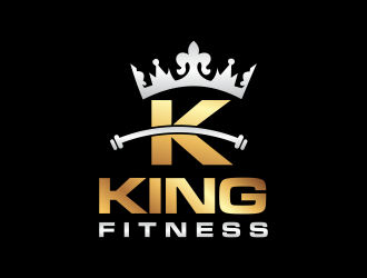 king fitness  logo design by RIANW