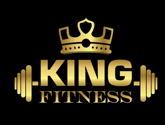 king fitness  logo design by logoguy