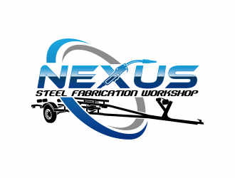 Nexus steel fabrication workshop logo design by bosbejo