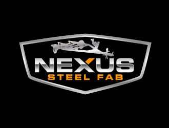 Nexus steel fabrication workshop logo design by jaize