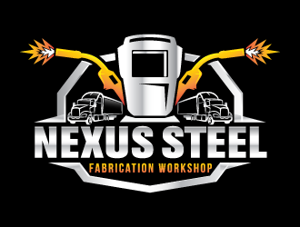 Nexus steel fabrication workshop logo design by usashi