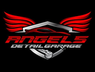 Angels detail garage  logo design by daywalker
