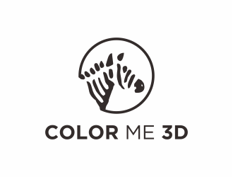Color Me 3d logo design by huma