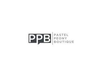 Pastel Peony Boutique logo design by bricton