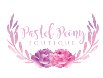 Pastel Peony Boutique logo design by logoguy