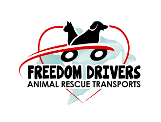 Freedom Drivers Animal Rescue Transports logo design by haze