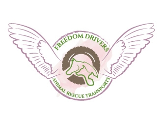Freedom Drivers Animal Rescue Transports logo design by Boomstudioz