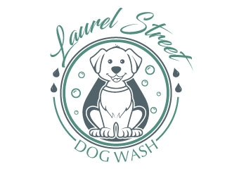 Laurel Street Dog Wash logo design by uttam