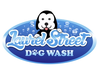 Laurel Street Dog Wash logo design by mcocjen