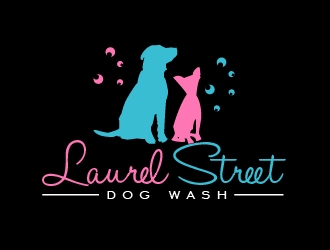Laurel Street Dog Wash logo design by shravya