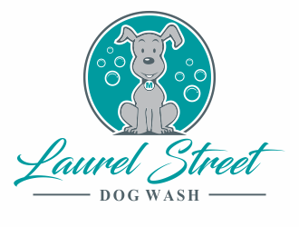 Laurel Street Dog Wash logo design by jm77788