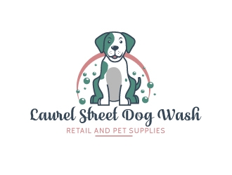Laurel Street Dog Wash logo design by dasigns
