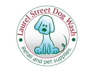 Laurel Street Dog Wash logo design by Webphixo