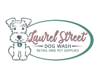 Laurel Street Dog Wash logo design by ingepro