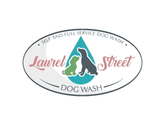 Laurel Street Dog Wash logo design by Boomstudioz