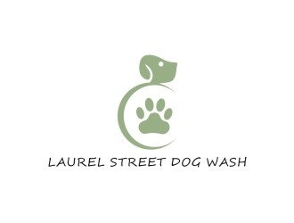 Laurel Street Dog Wash logo design by Franky.