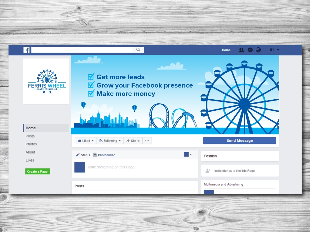 Ferris Wheel Marketing LLC logo design by litera