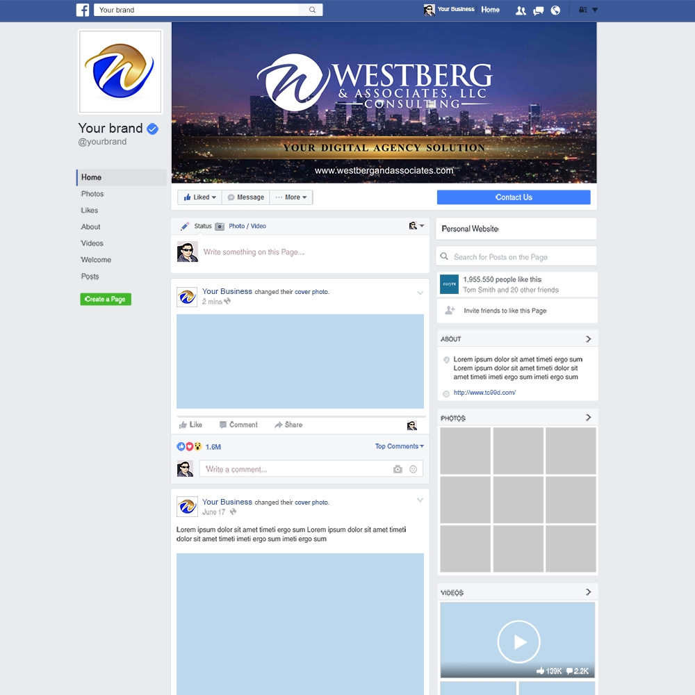 Westberg & Associates, LLC logo design by Kindo
