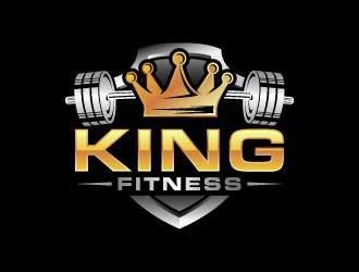 king fitness  logo design by daywalker