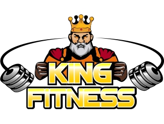 king fitness  logo design by romano