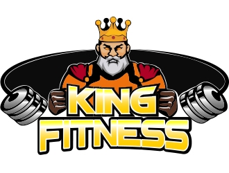 king fitness  logo design by romano